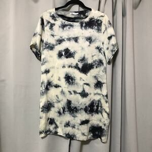 Zara Batik Tie-Dye T-Shirt Dress